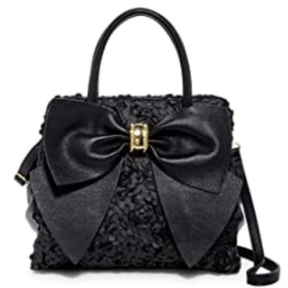 Betsey Johnson Handbags - Betsey Johnson FLOWER BOW SATCHEL